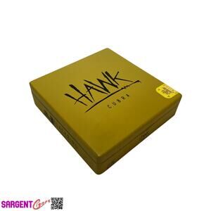 Blackbird Hawk Empty Wooden Cigar Box 7x7.25x1.75